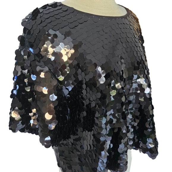 NWT a new day  Palilette Sequins Cropped Top - Picture 4 of 12